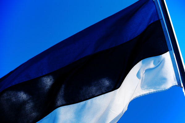 blau schwarz weiss, die estnische Nationalflagge